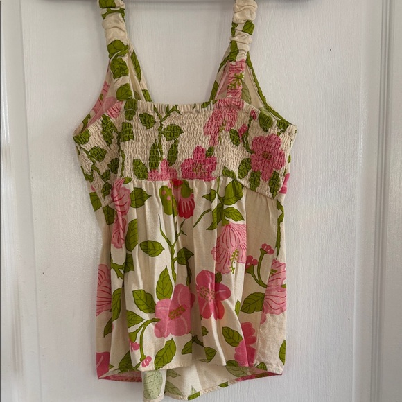 River Island Pink and Green Floral Camisole - Picture 3 of 3
